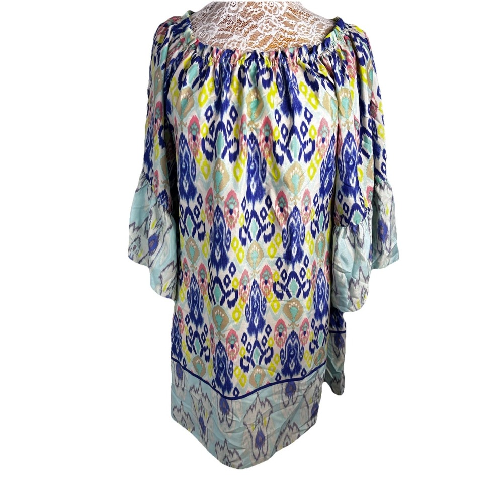 Uncle Frank Anthropologie Dress Off Shoulder Boho Peasant Dress Ruffle Sleeve M
